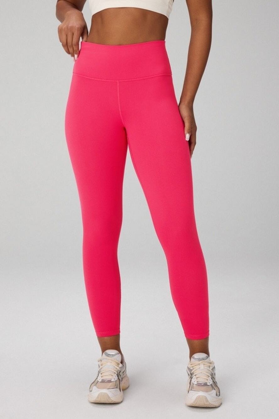 New Fabletics Define Powerhold High Waisted Legging 7/8 Raspberry Fizz size M